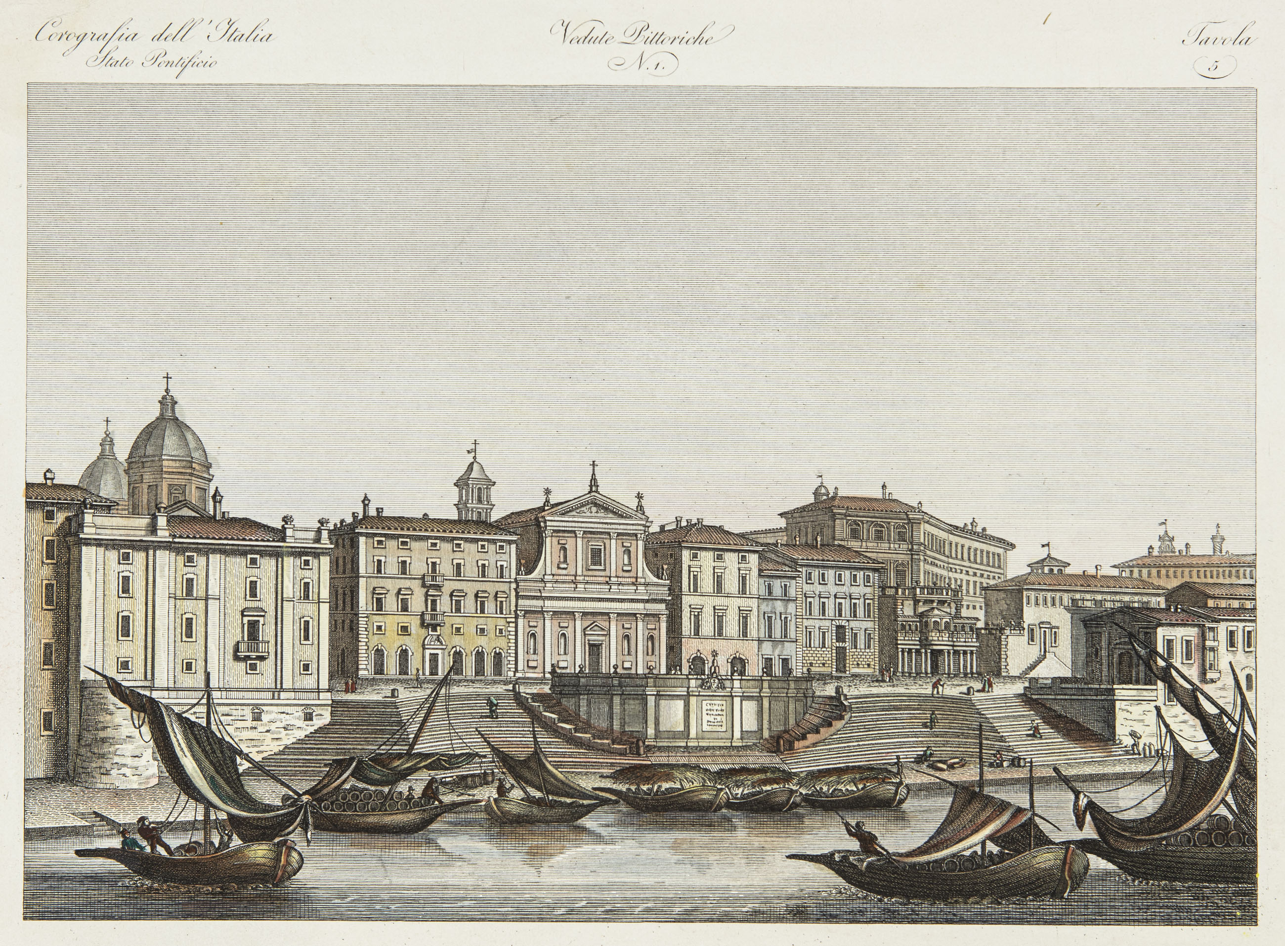 Veduta del Porto di Ripetta in Roma - 2