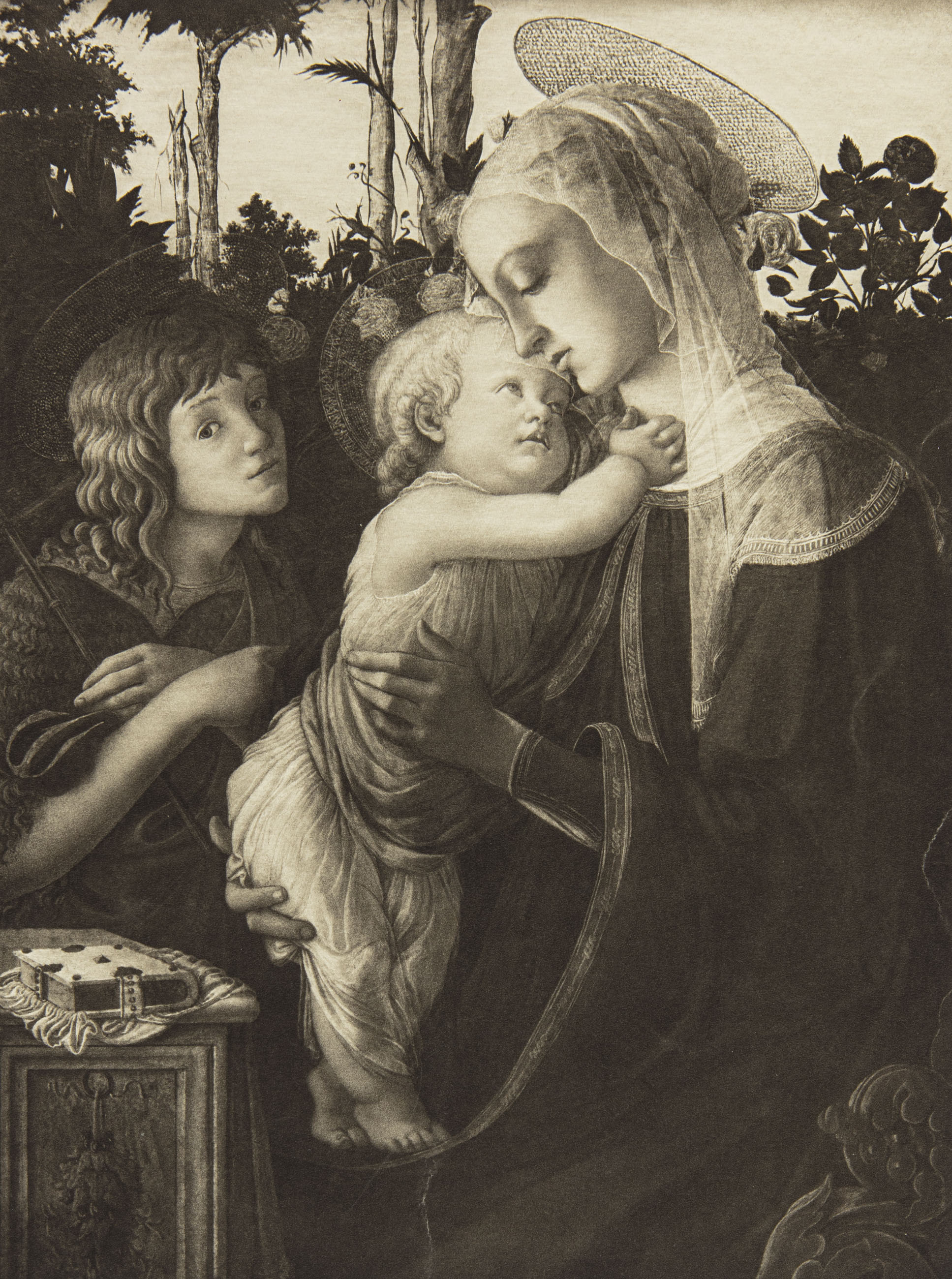 Madonna of the Rose Garden or Madonna and Child with St John the Baptist - 2