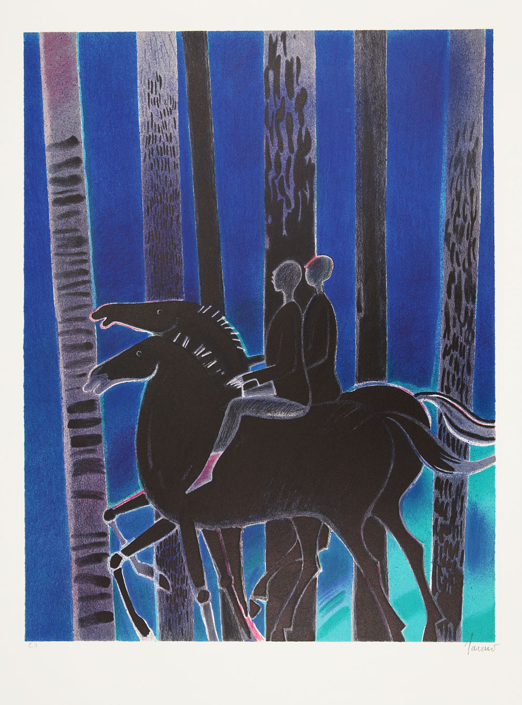 Chevaux aux noirs