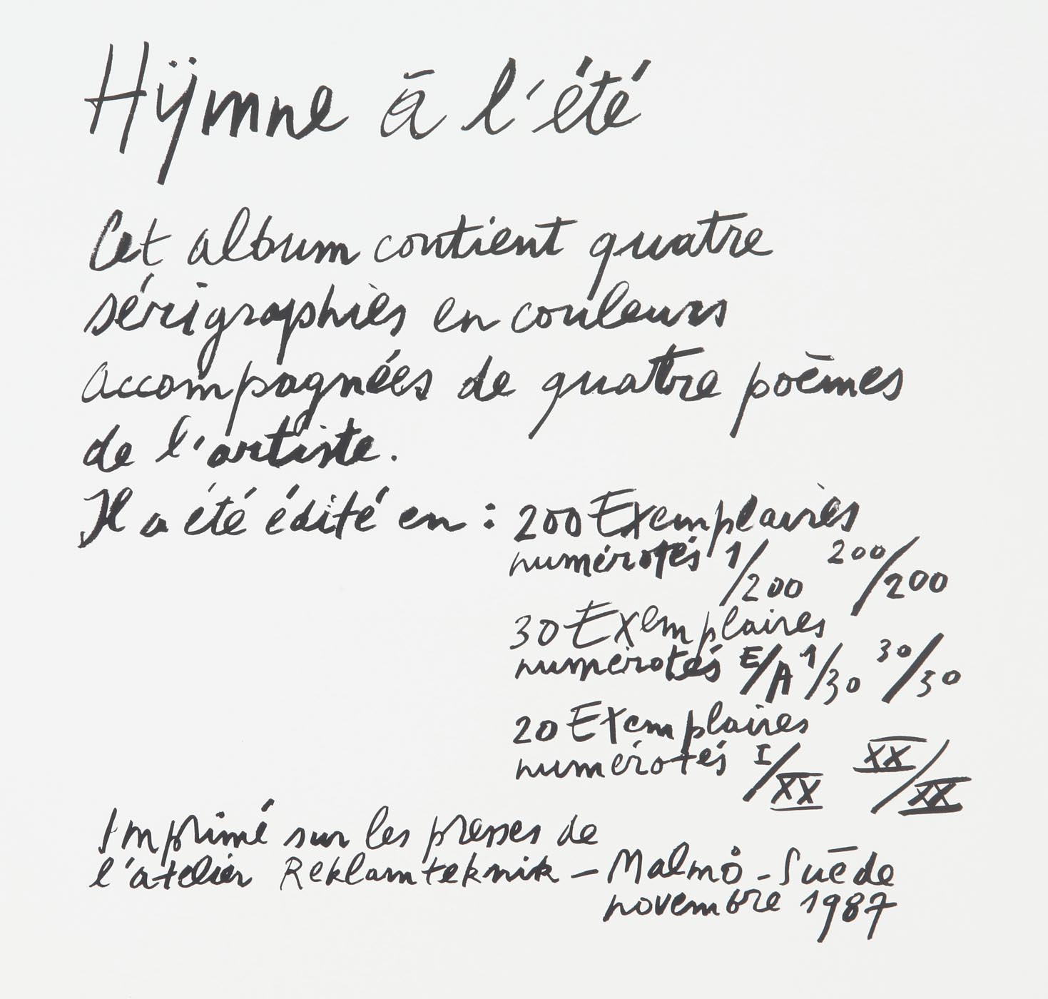 Hymne à l'été #2 - Hymne à l'été - 2