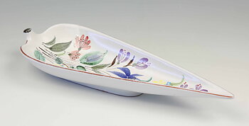 Leaf shaped serving plate - Faience