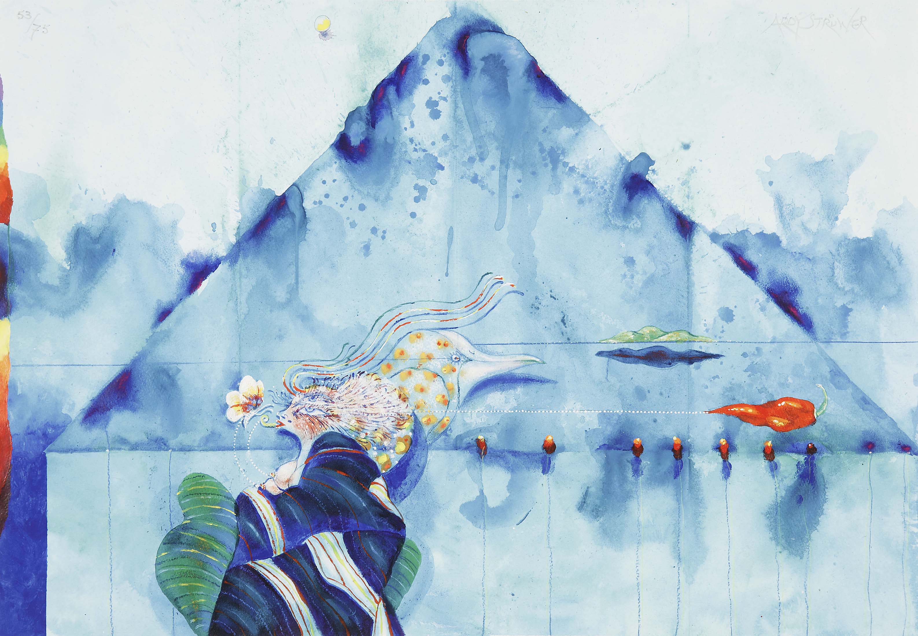 Monsun Blue Pyramid