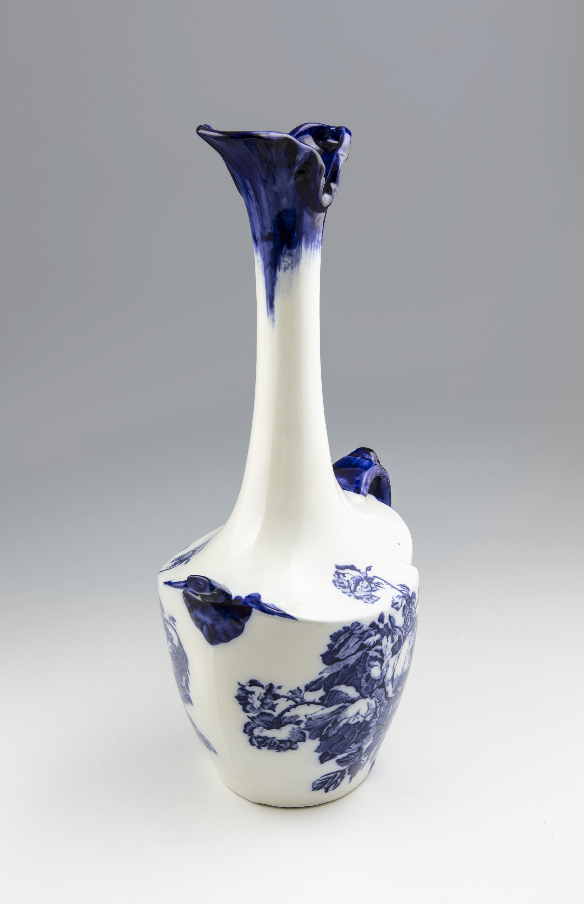 High Vase - Flow Blue Victoria - 4