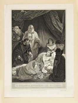 Elizabeth appointing her successor (Efter Robert Smirke)