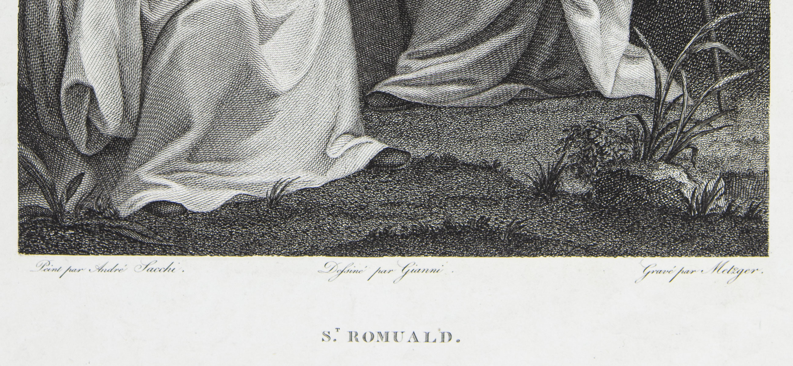 Gravyr efter Andrea Sacchi - St Romuald - 3