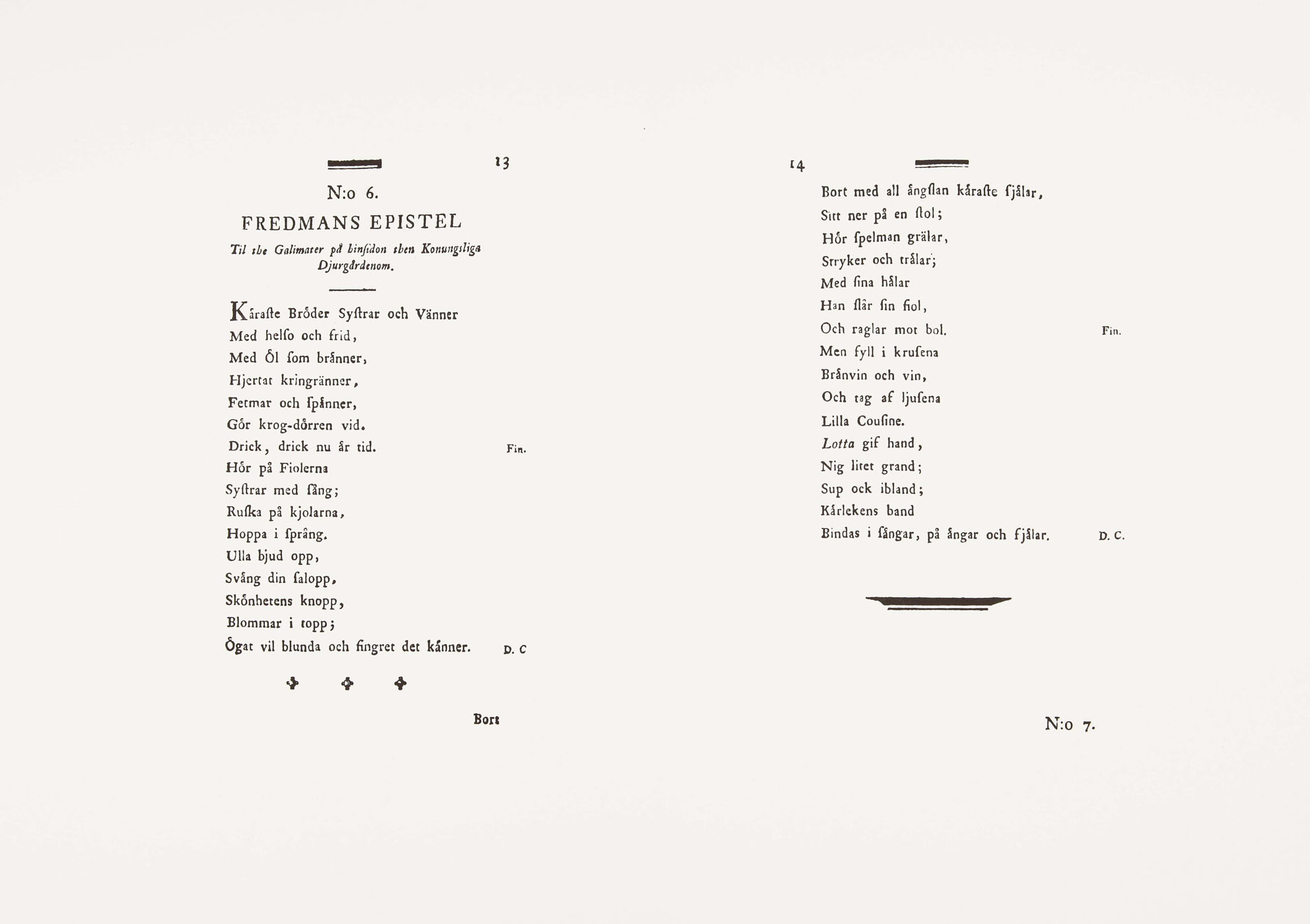 Epistle of Fredman no. 6 - 2