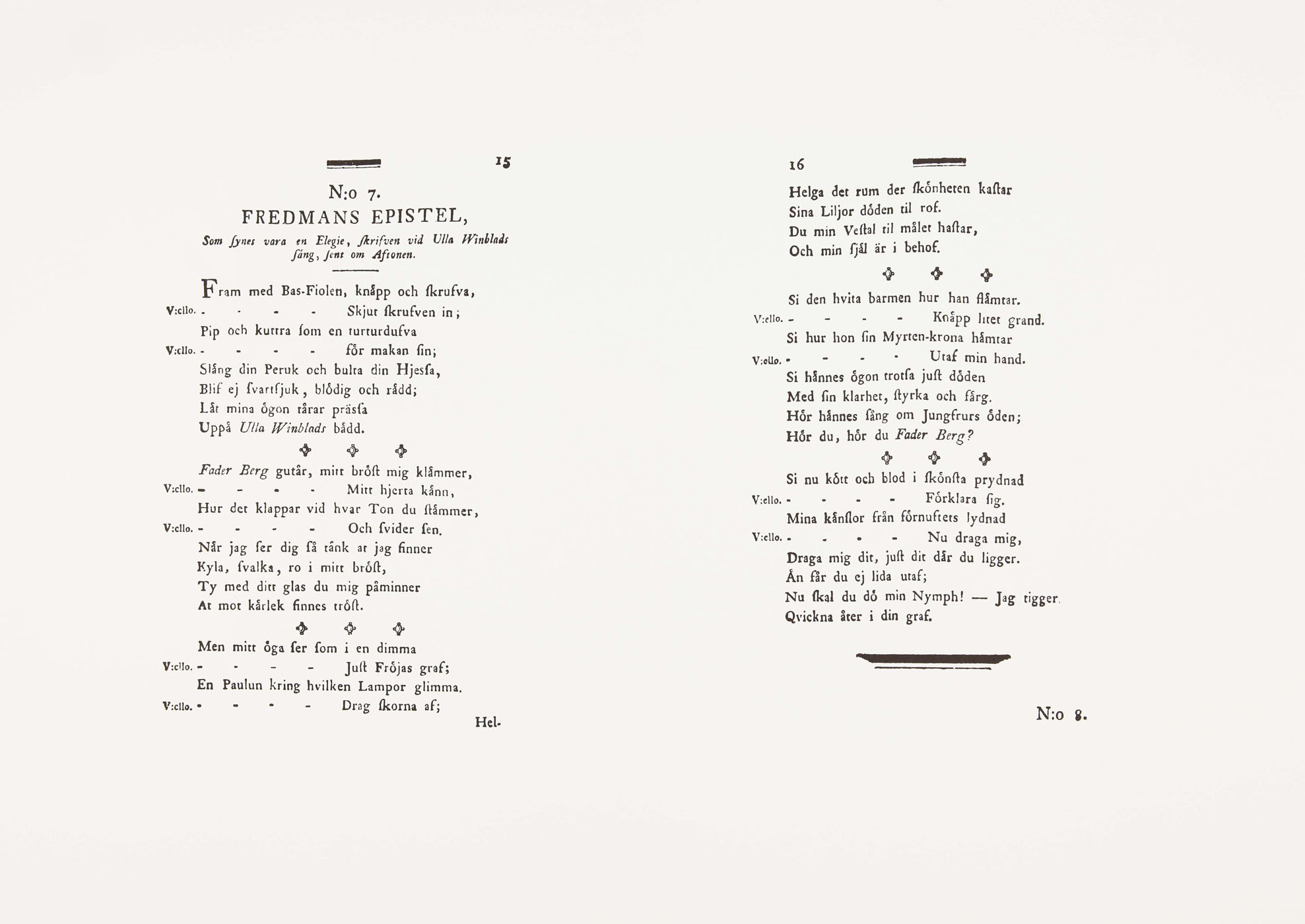 Epistle of Fredman no. 7 - 2