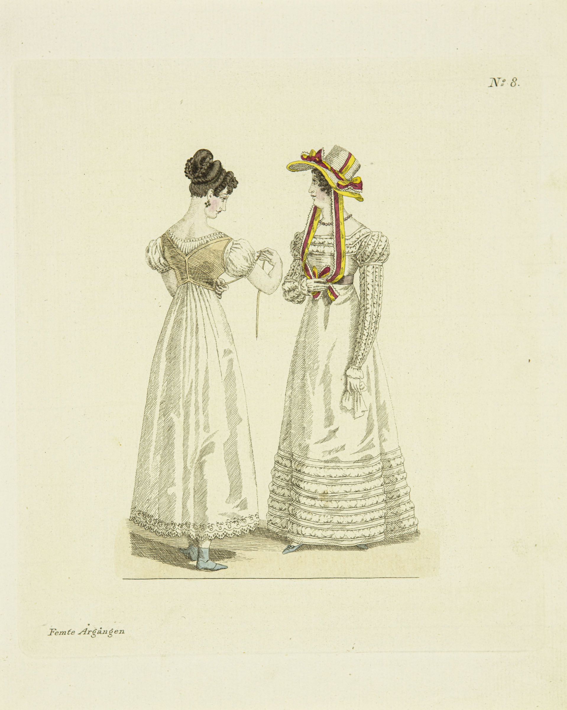 Mode-Costumer från Paris - 5:e Årgången Nr 8- 1822