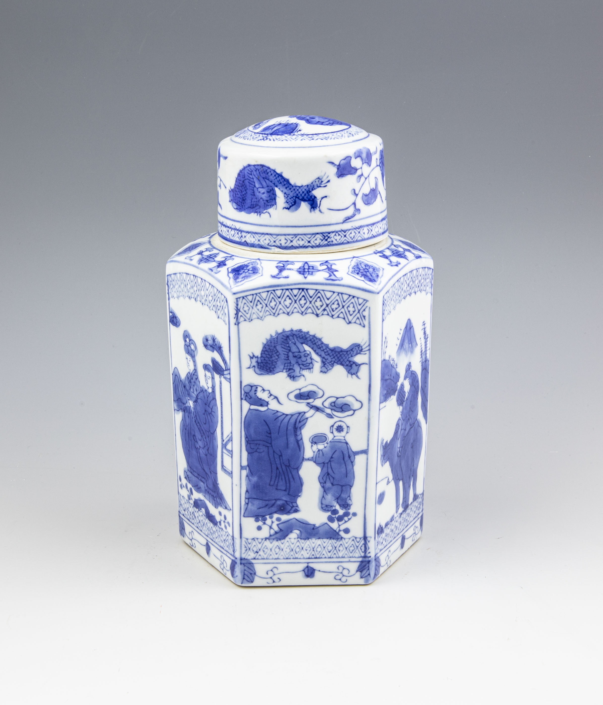 jar with lid - China