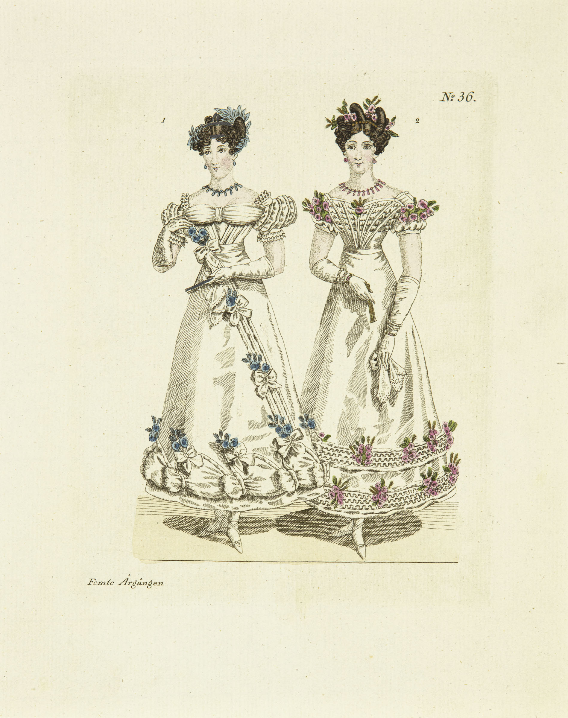 Mode-Costumer från Paris - 5:e Årgången Nr 36- 1823