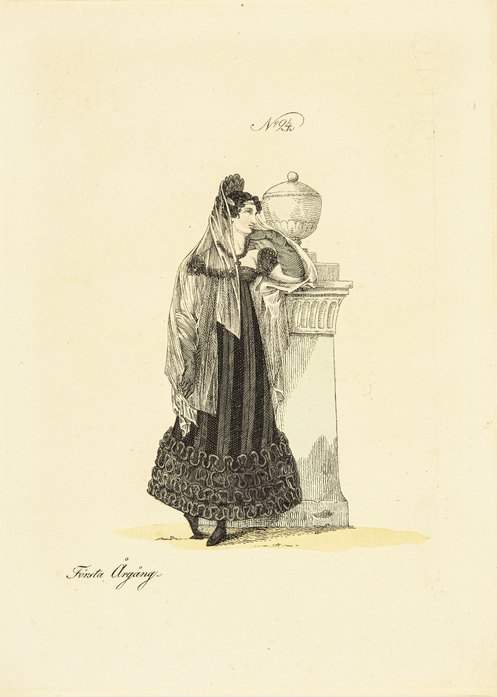 Mode-Costumer från Paris - 1:a Årgången Nr 24- 1818
