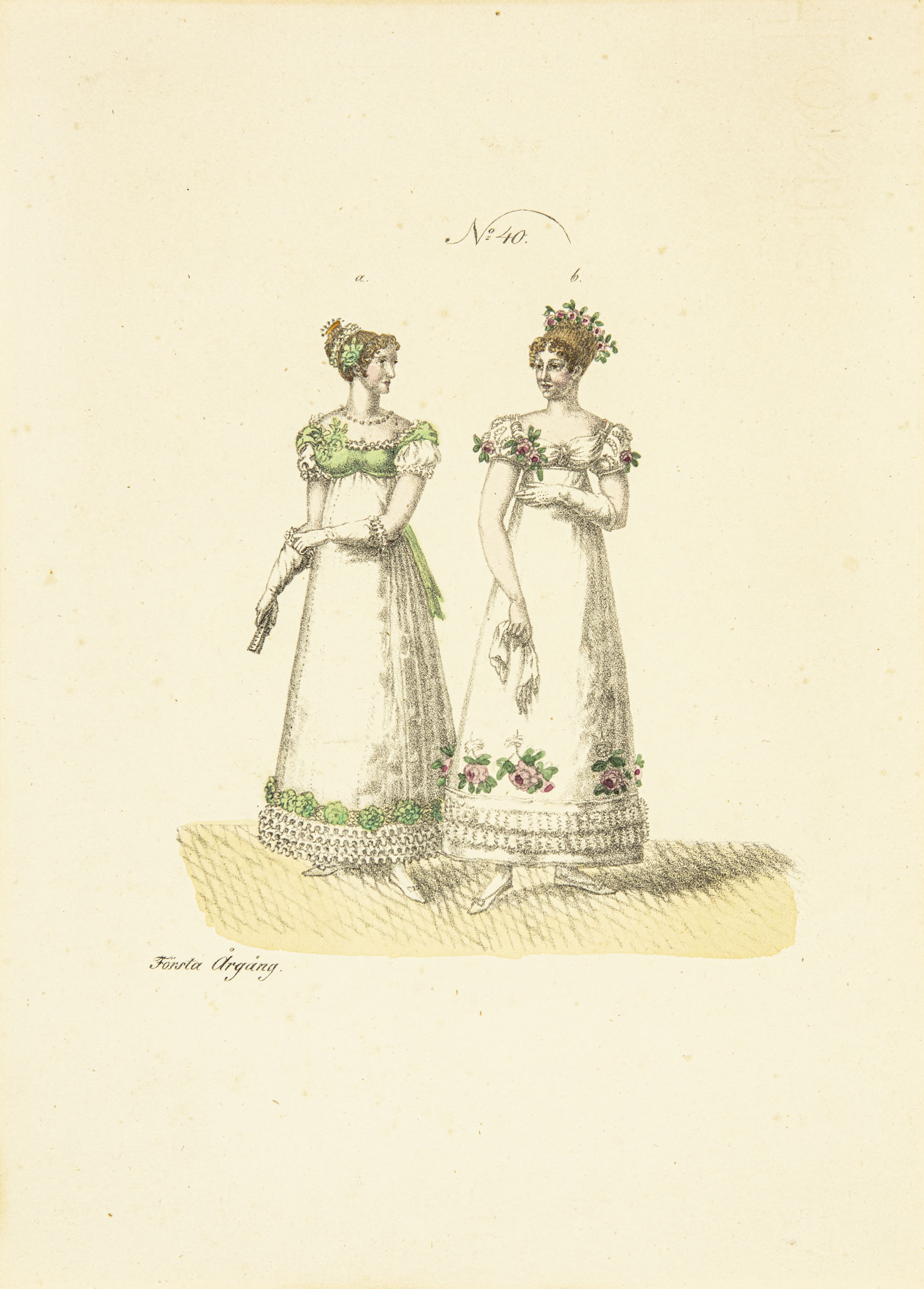 Mode-Costumer från Paris - 1:a Årgången Nr 40- 1818