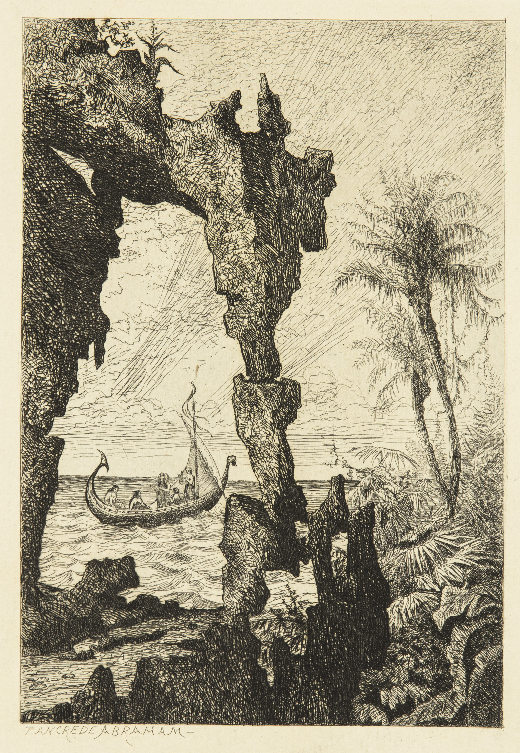 Etching - Le pays inconnu - 2
