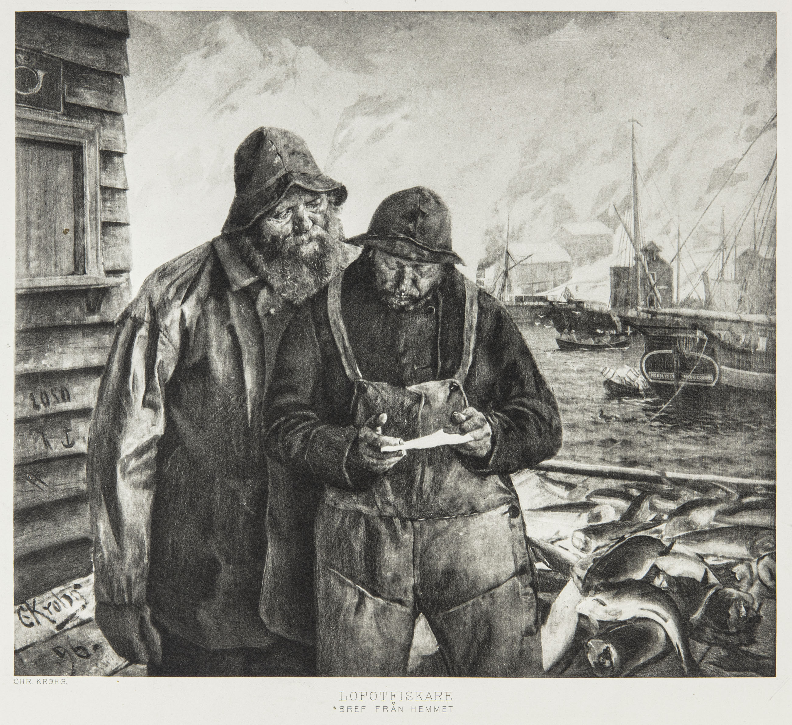 Lofotfiskare - Christian Krohg (Efter) - 2