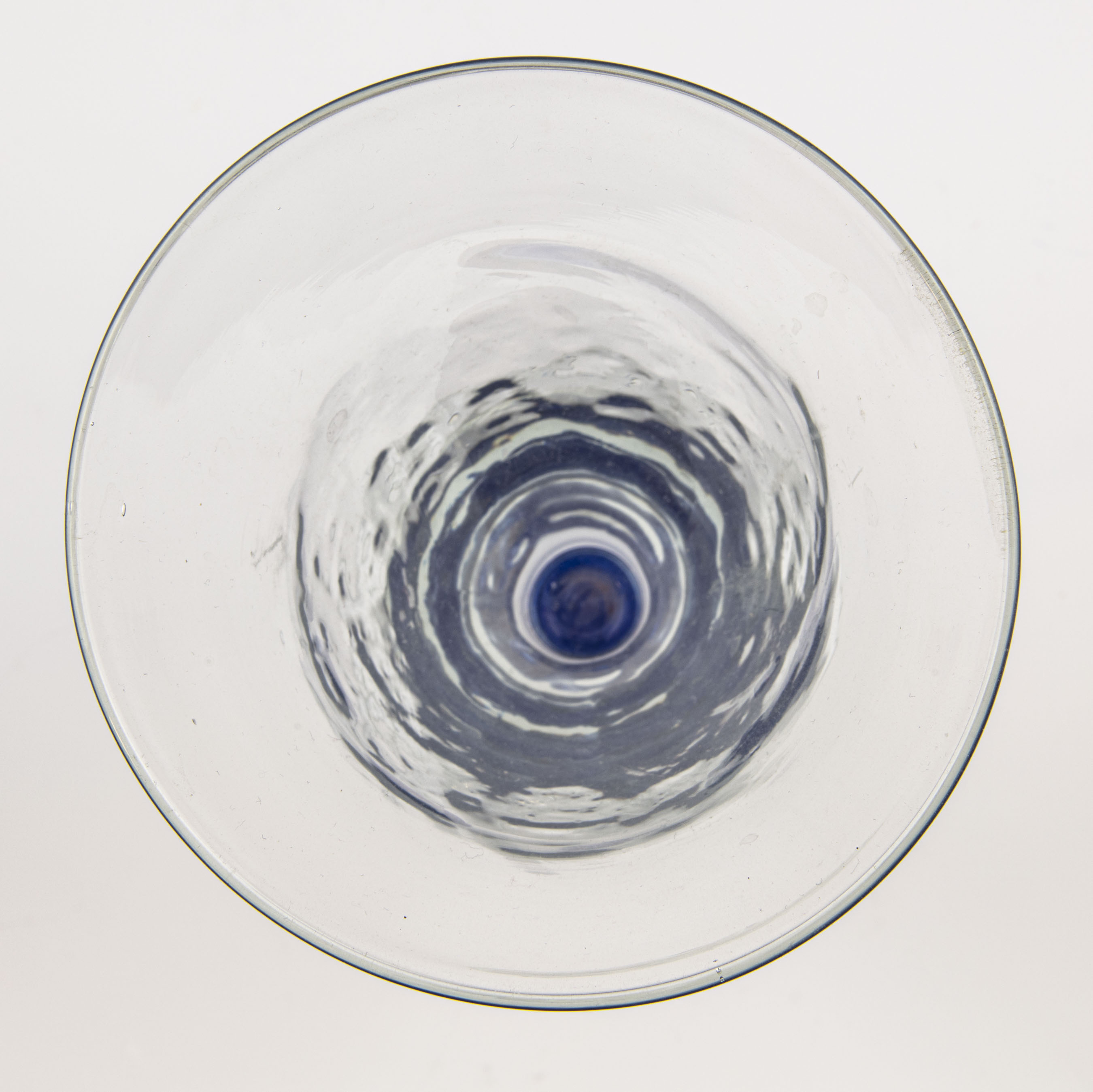 Handblåst Pokalglas - Signerad - 2