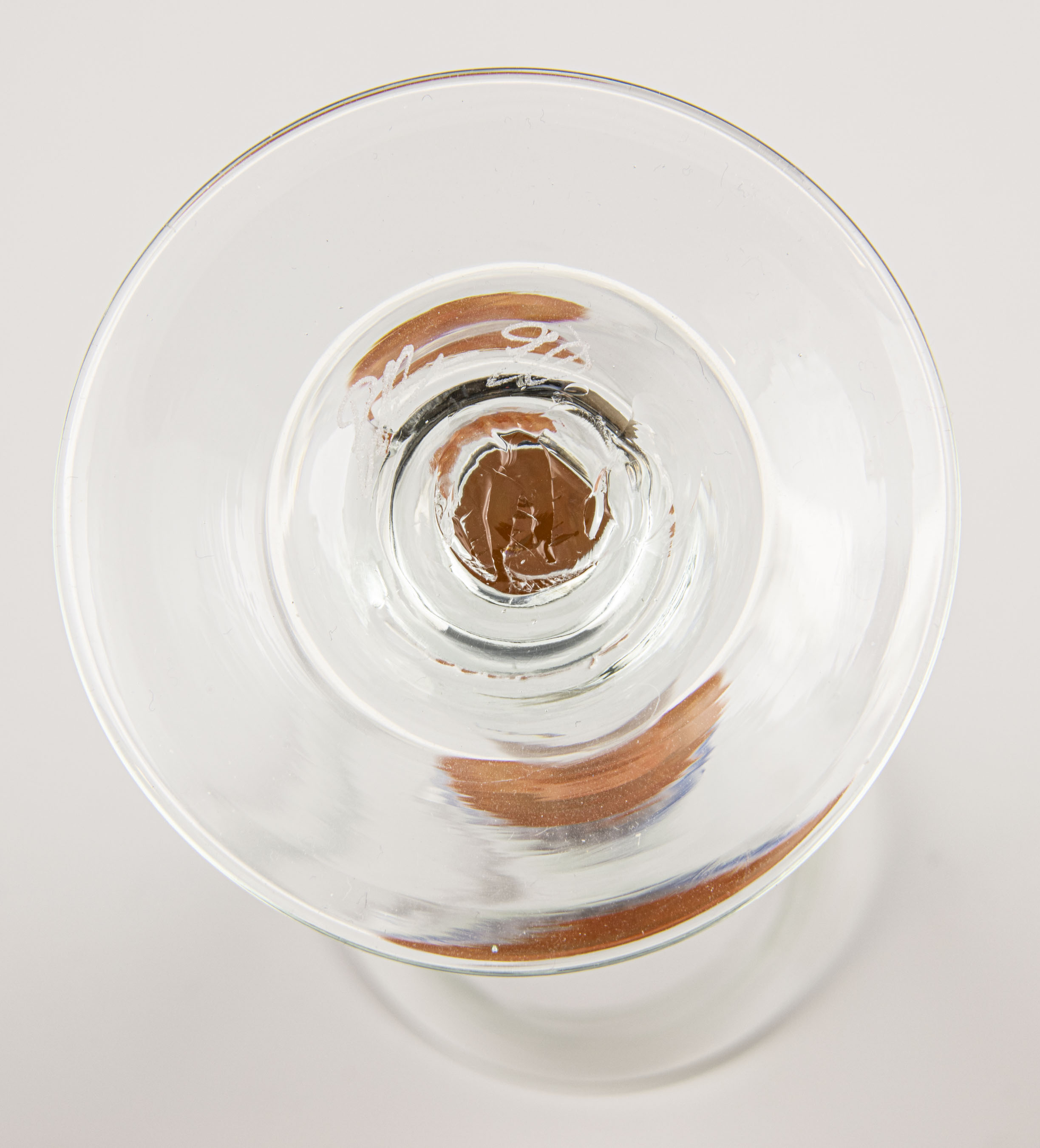 Handblåst Pokalglas - Signerad - 3