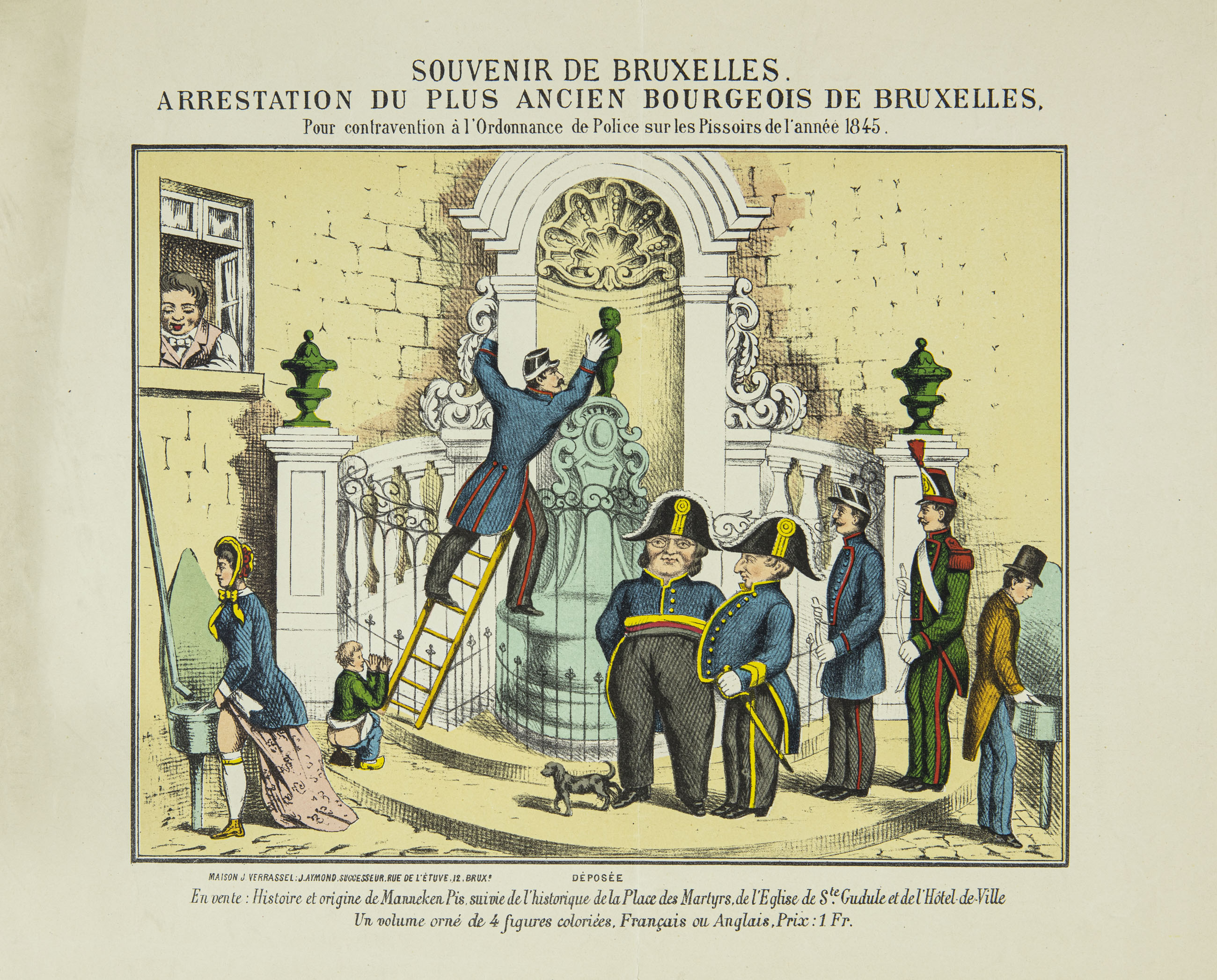 Souvenir de bruxelles - Arrestation du plus ancien bourgeois de Beuxelles