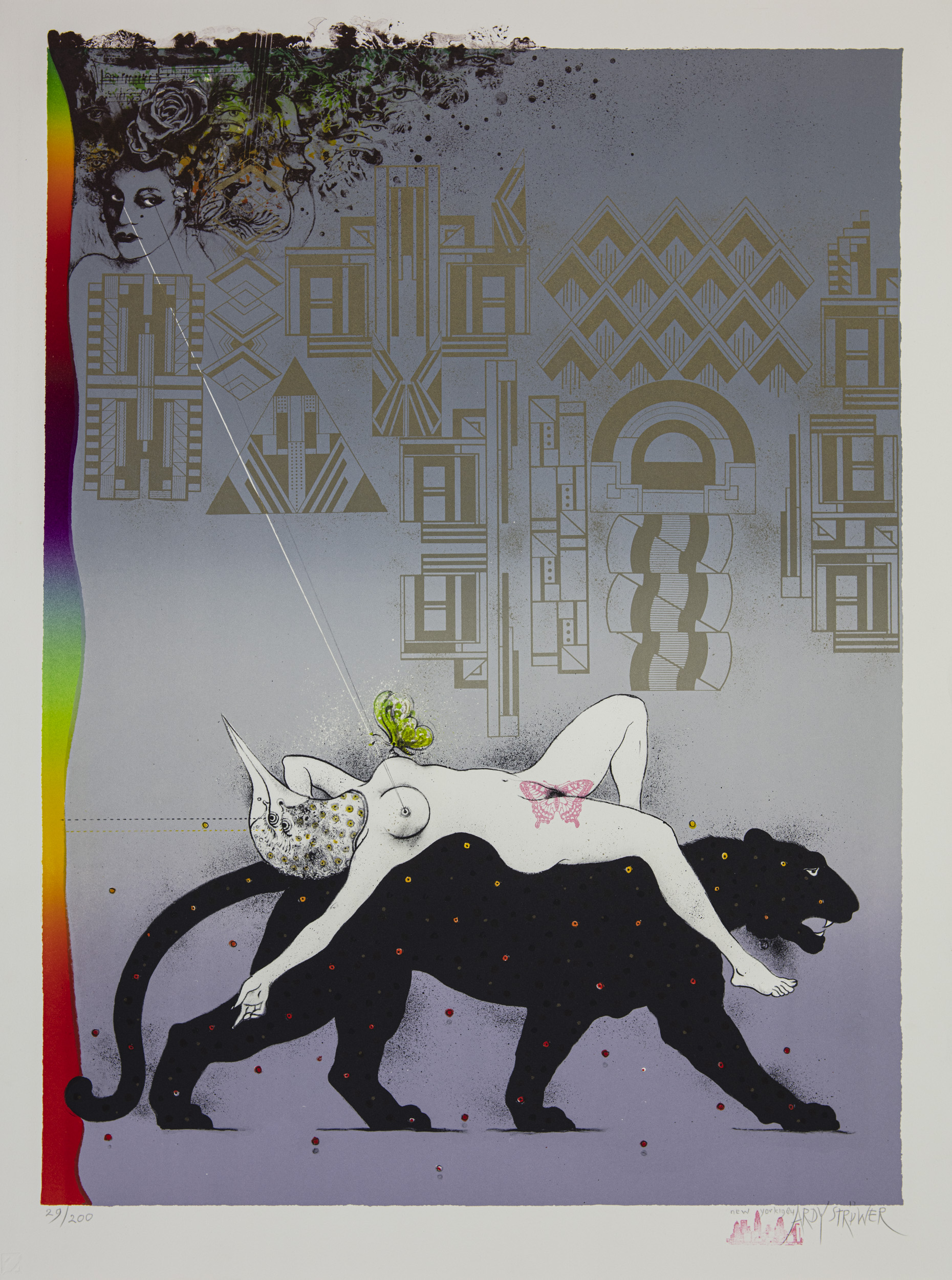 Woman and Panther