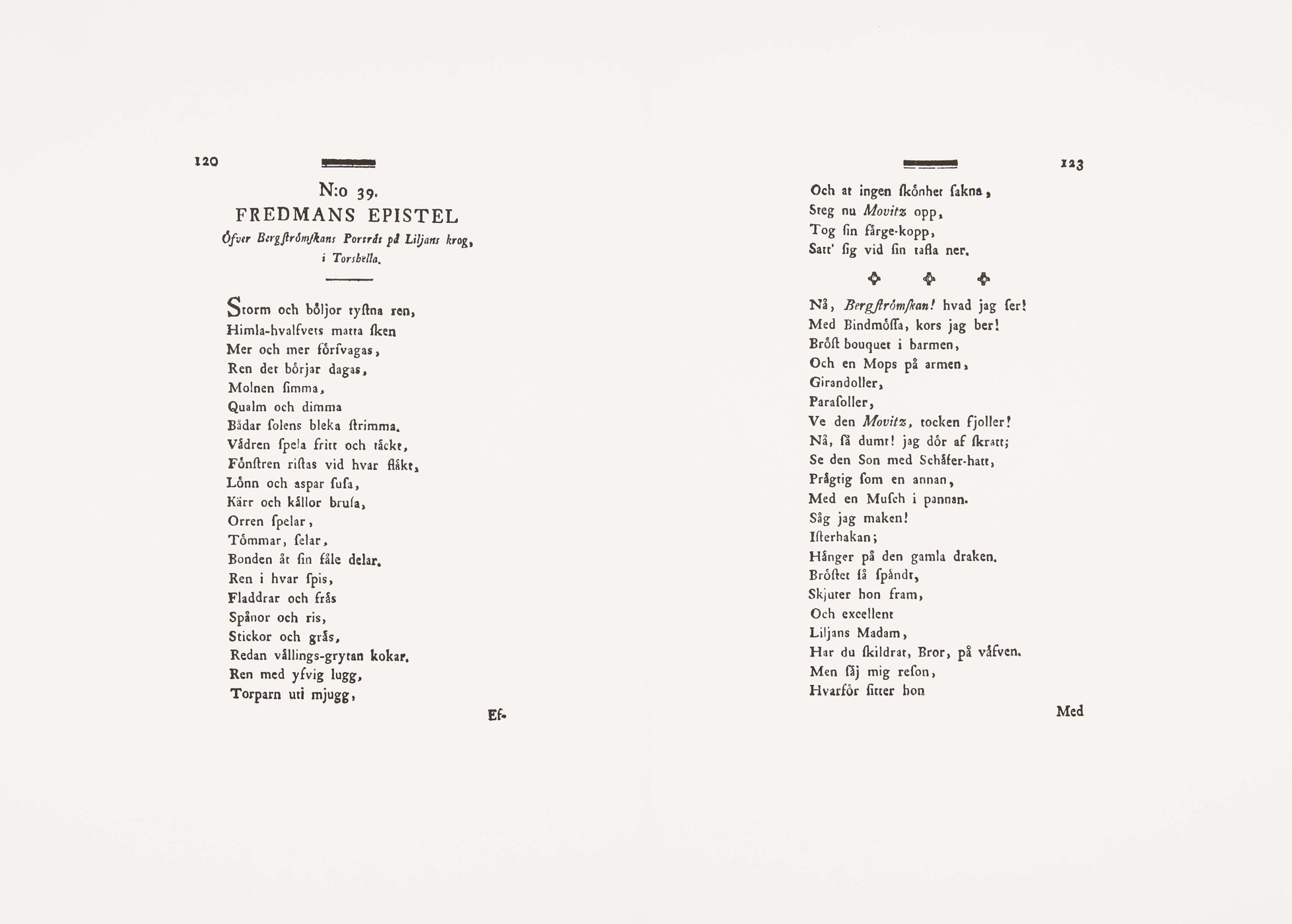 Epistle of Fredman no. 39 - 2