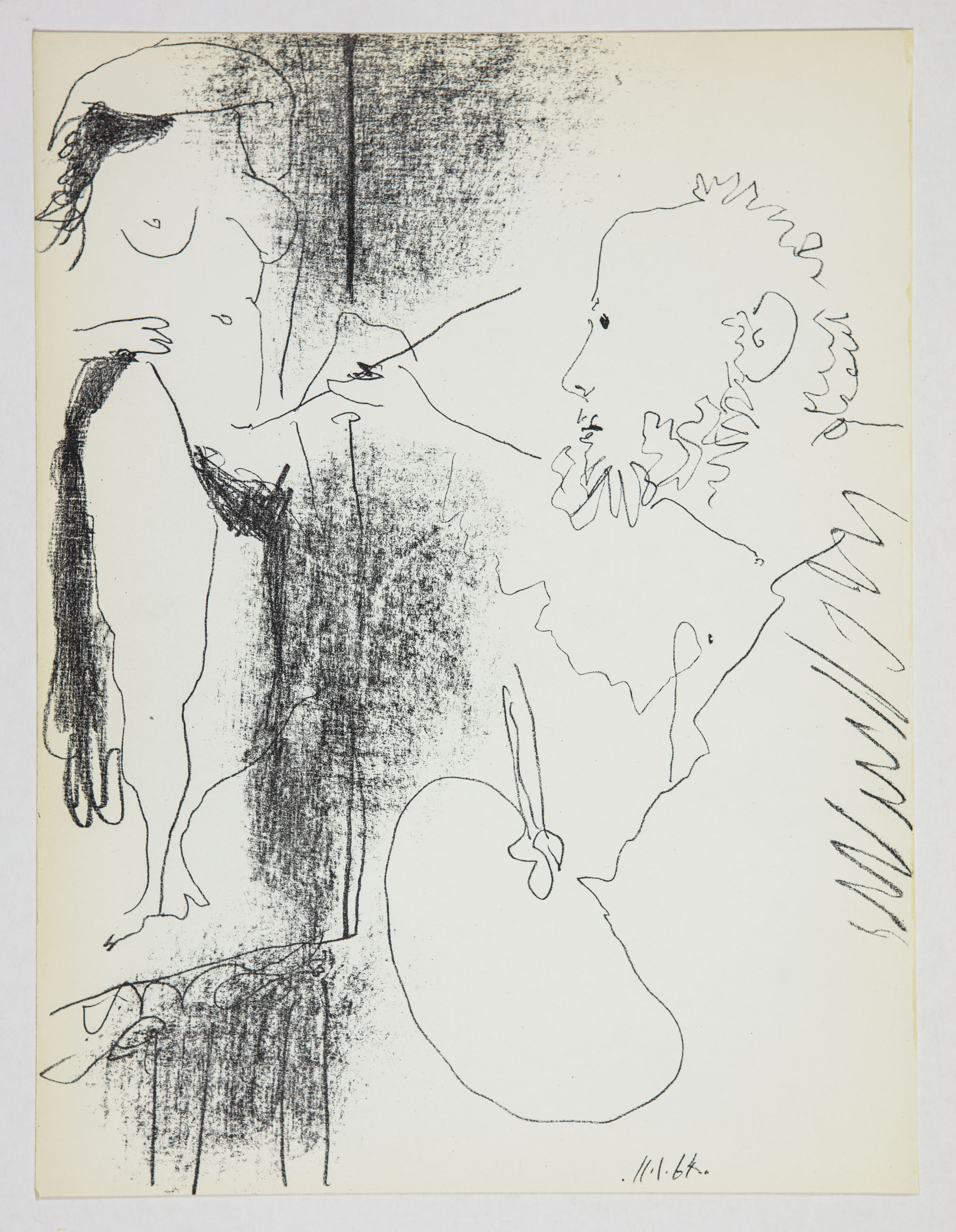 The Artist and his Modell - frontespis från boken Picasso Lithographe IV