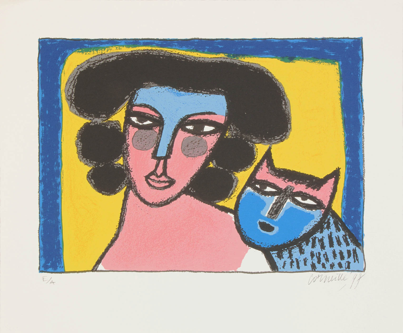 La femme au chat