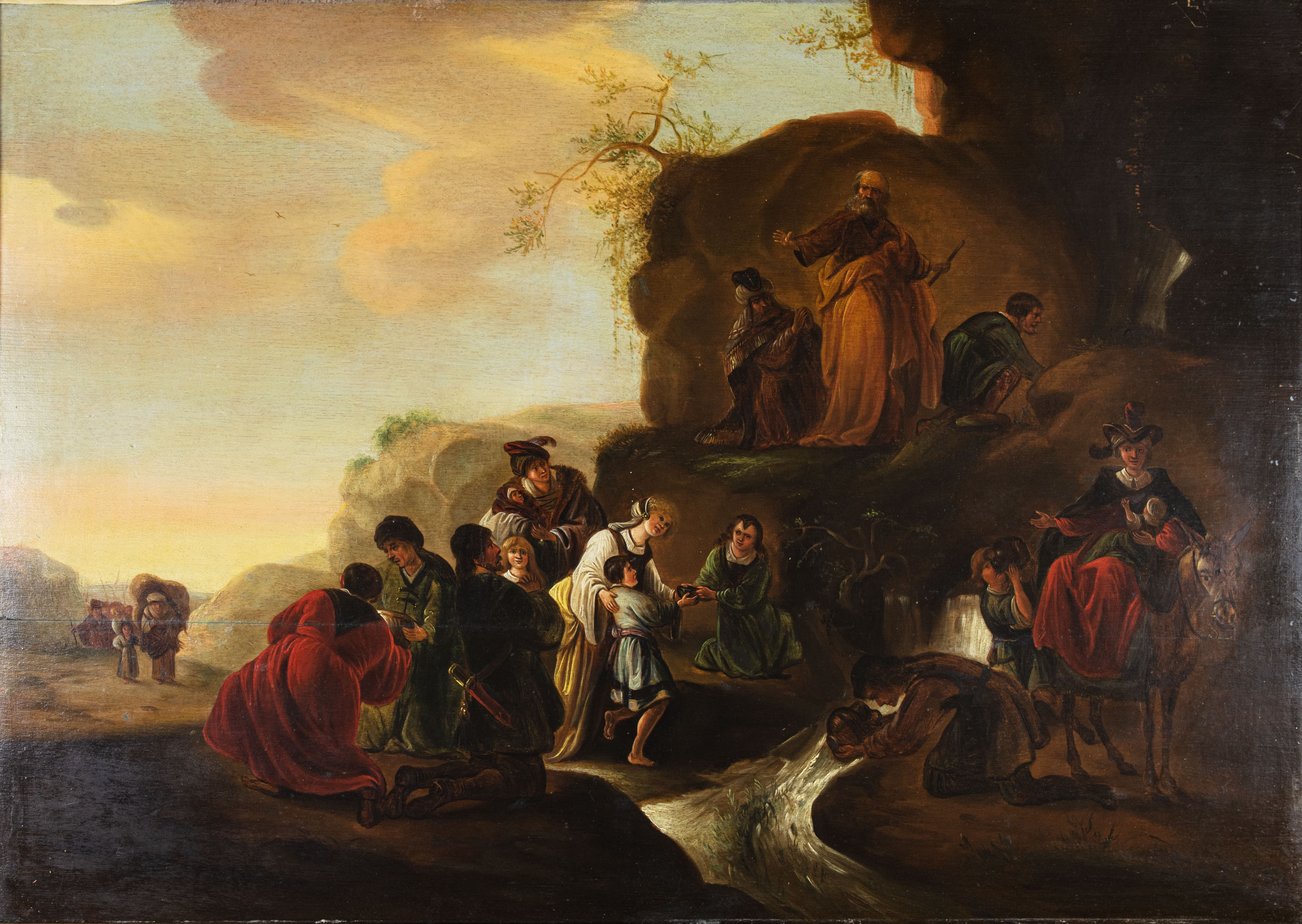 Landskap med staffage figurer - 2