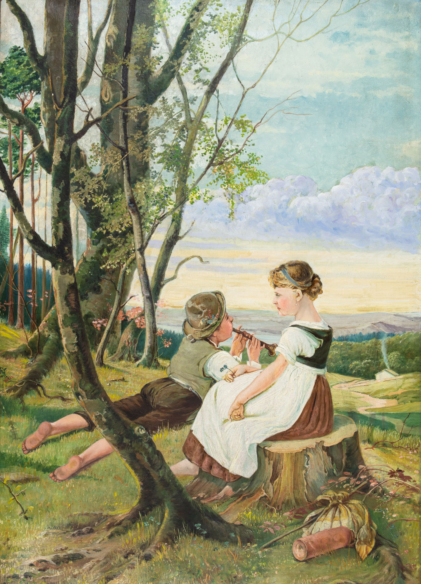 Children in landscape - 2