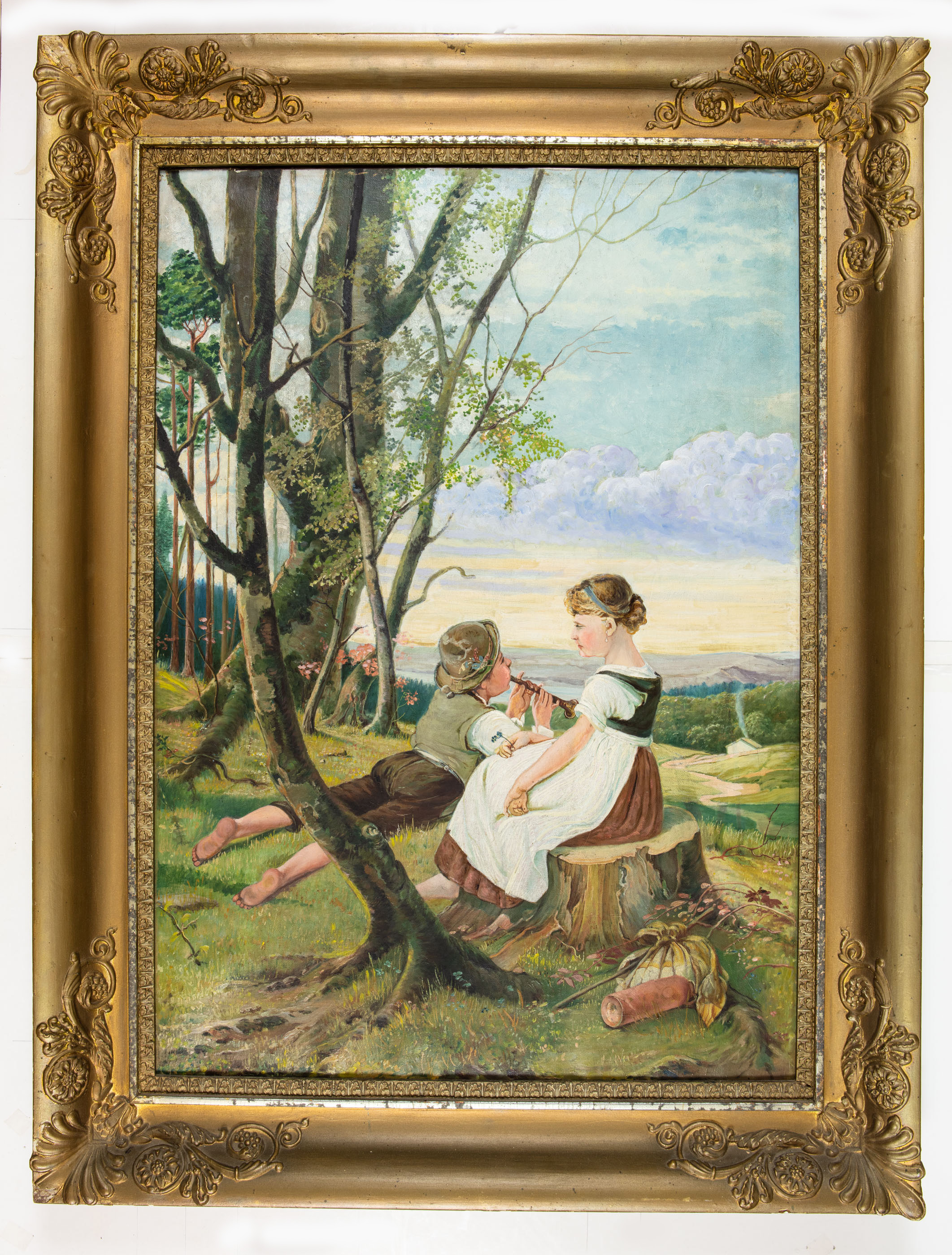 Children in landscape