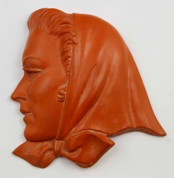Lady with Headscarf - FX 145 (TMK-1) - Terracotta Wall Mask