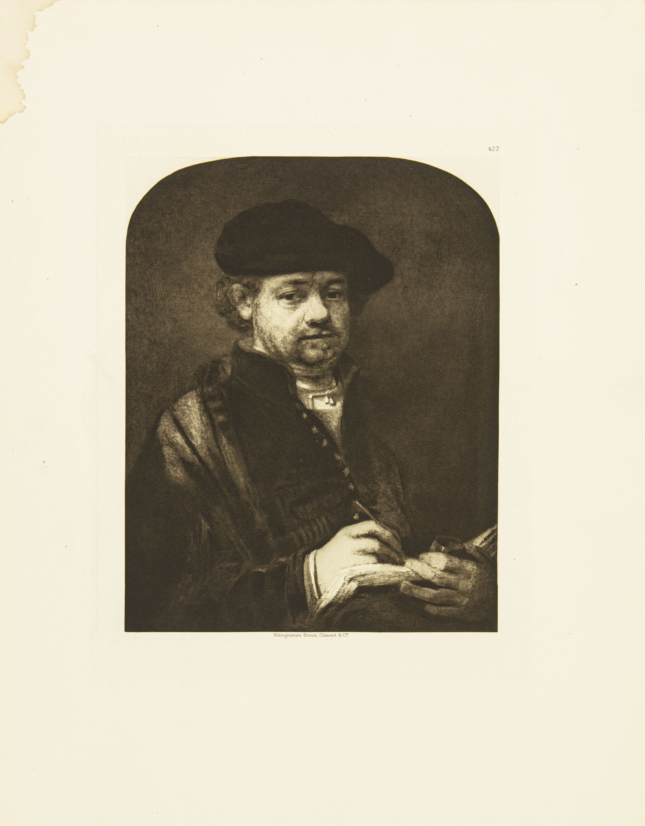 Rembrandt im begriff zu zeichen - 2