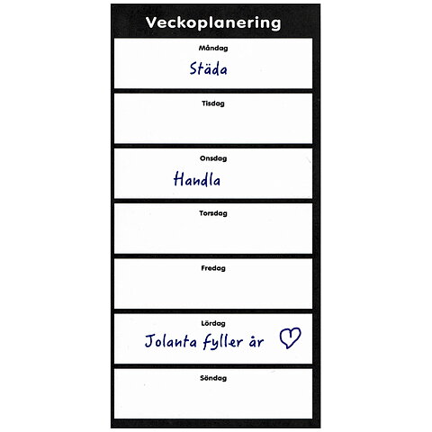 Veckoplanering