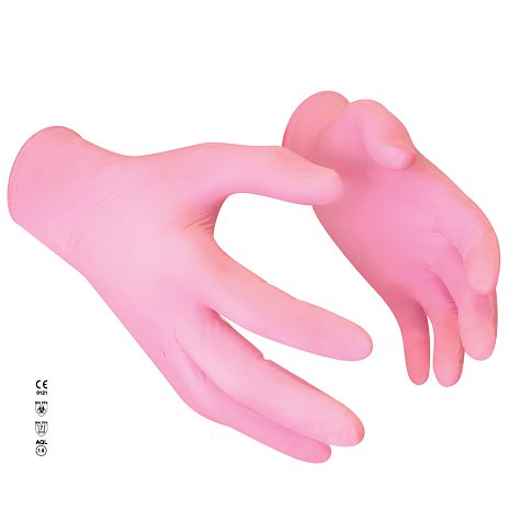 Examination gloves - pink