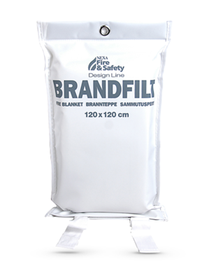 Brandfilt - 120x120cm - Vit