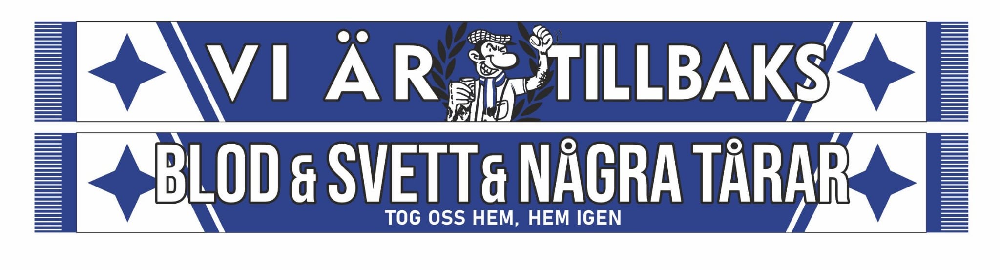 Vi är Tillbaks - Halsduk (Vit/Blå)