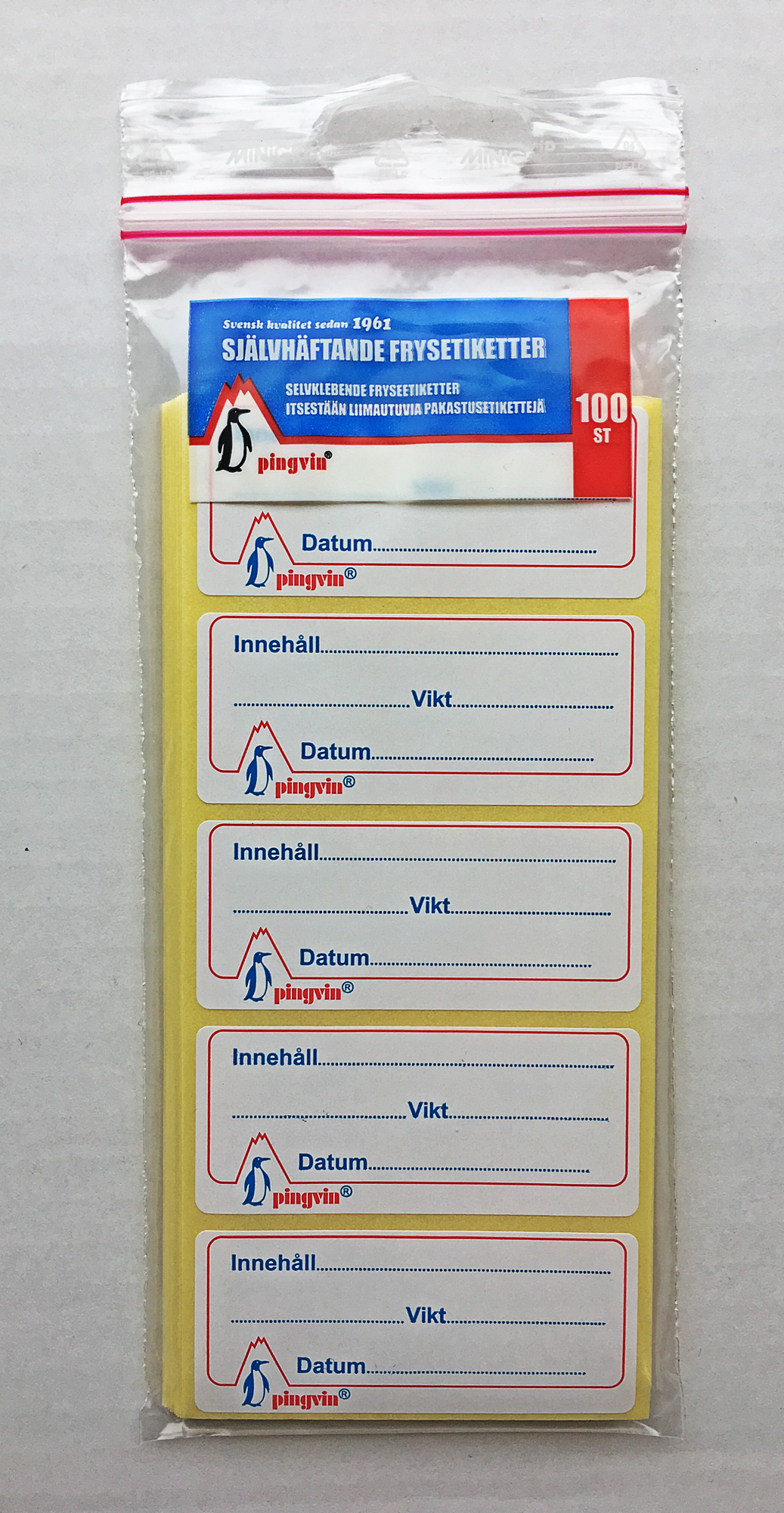 Pingvin Frysetiketter, 100st