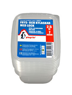 Pingvin Frys- och Kylask med lock  2,5dl