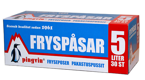 Pingvin Fryspåsar 5L, 30st