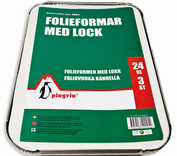 Pingvin Folieformar med lock 24dl