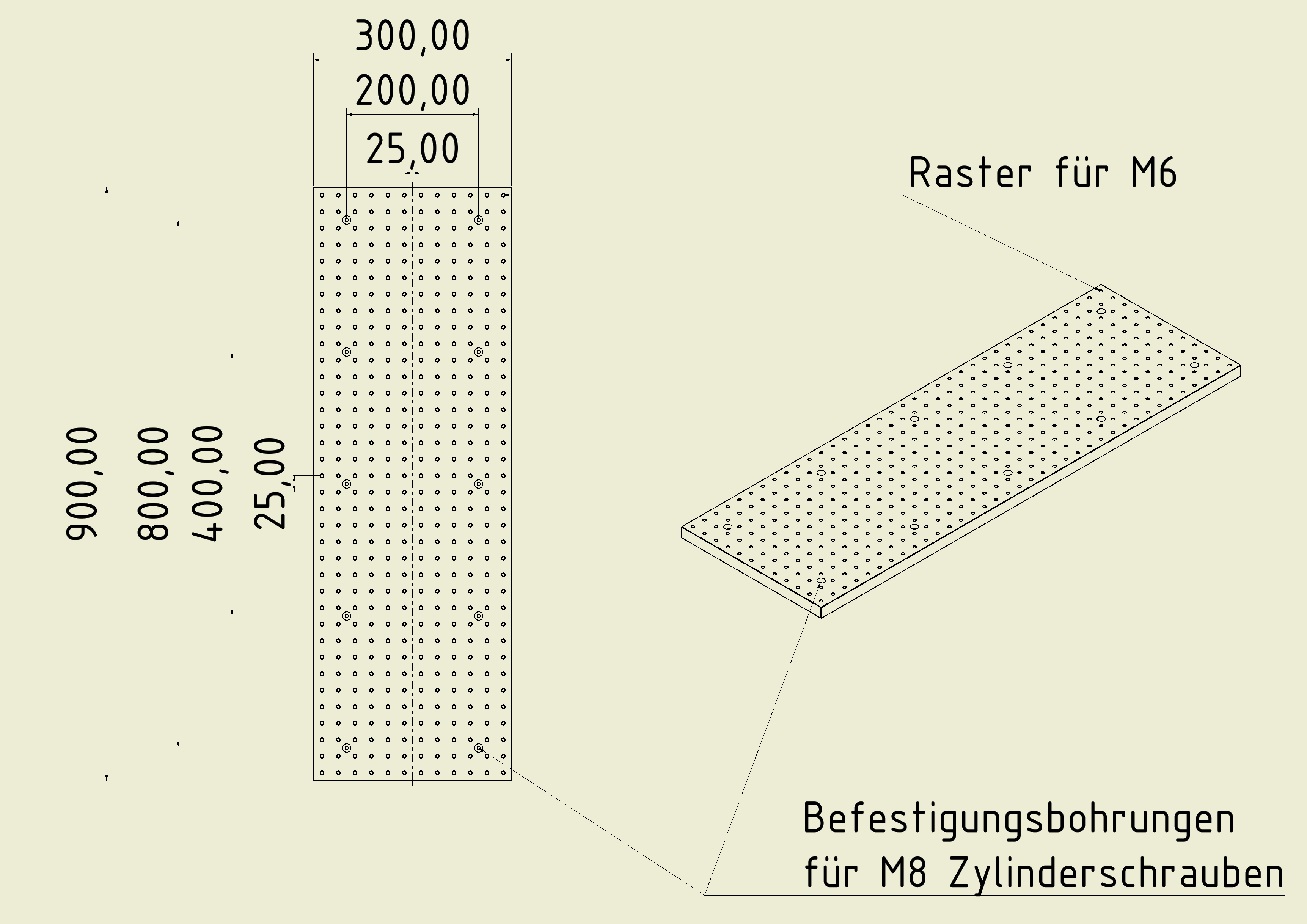 GSP 9030 20mm Steel M6  - 4