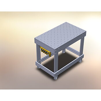 Monterat hålat  vakuumbord Industrial Pro 1200x800