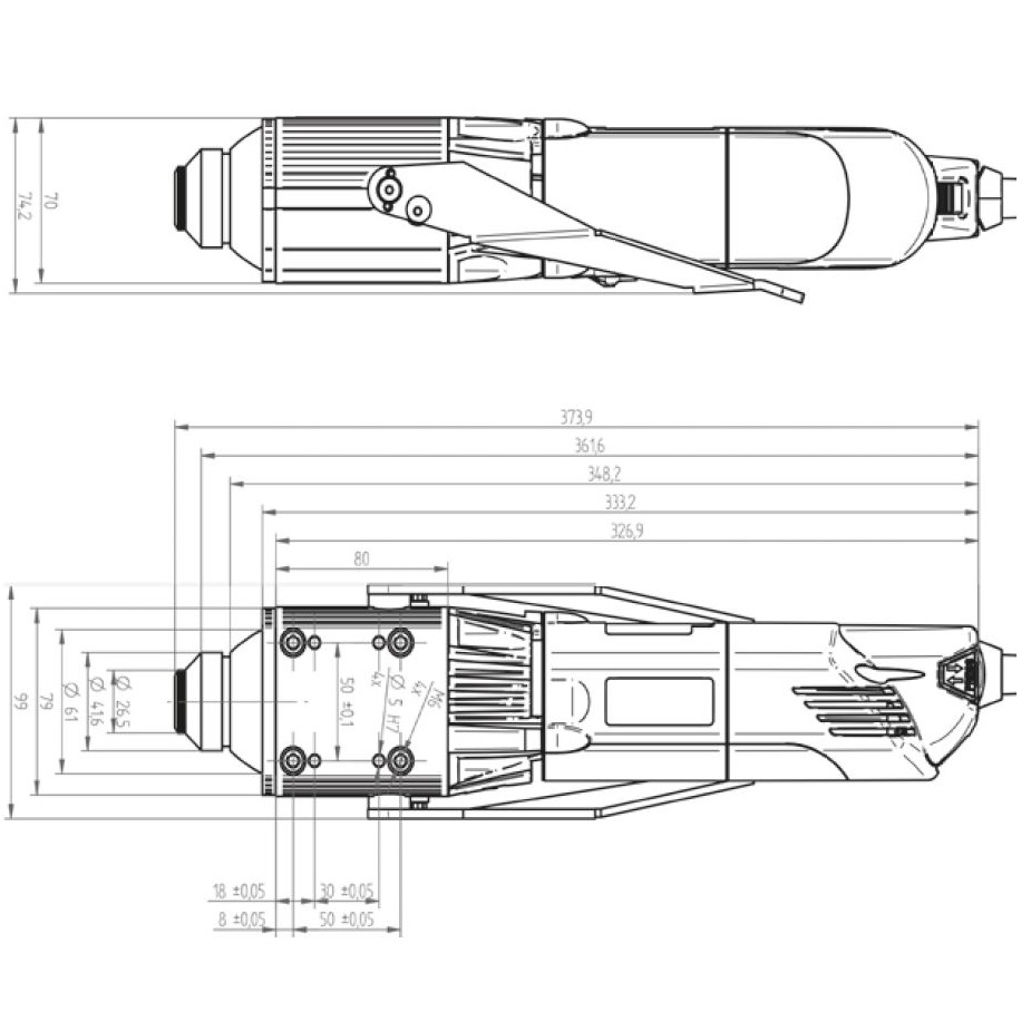 Spindelmotor AMB 1050 FME-U Digital Quick tool change - 3