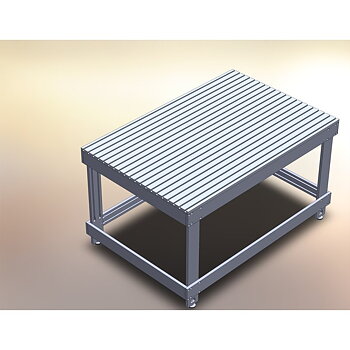 Bord med T-spår aluminium 1200x800