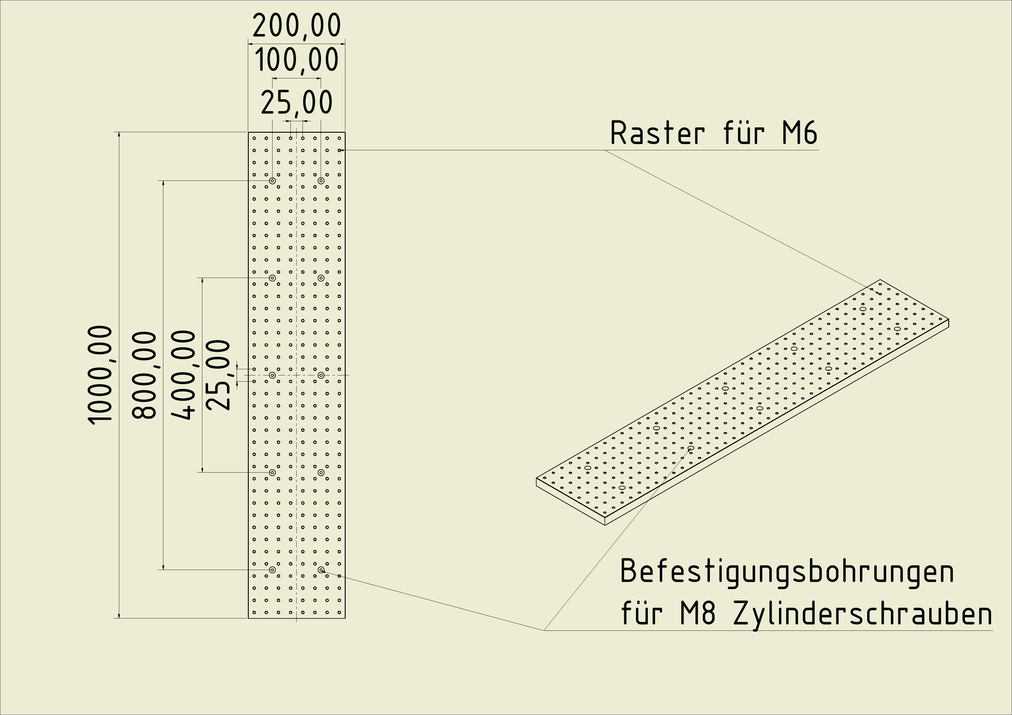 GSP 10020 20mm Steel M6  - 4