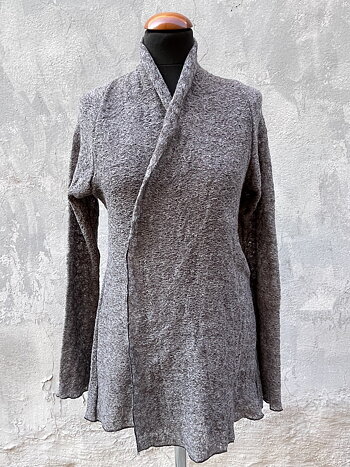 100 % Ull Kofta "Moln" silver stl 2