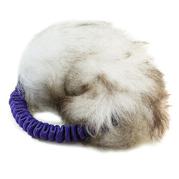 Elastisk ring med fårskinn 
