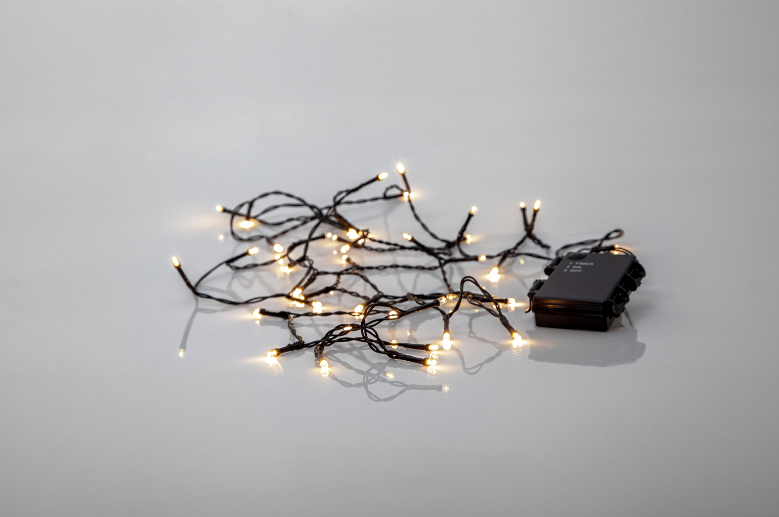 Ljusslinga 40 LED batteridrift varmvit 2,8 m