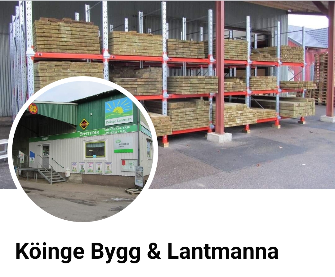 Följ oss gärna på Facebook! @Köinge Bygg & Lantmanna Klicka här!