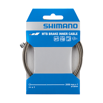 SHIMANO MTB-bromsvajer (2 050 mm) med vajerändhylsa