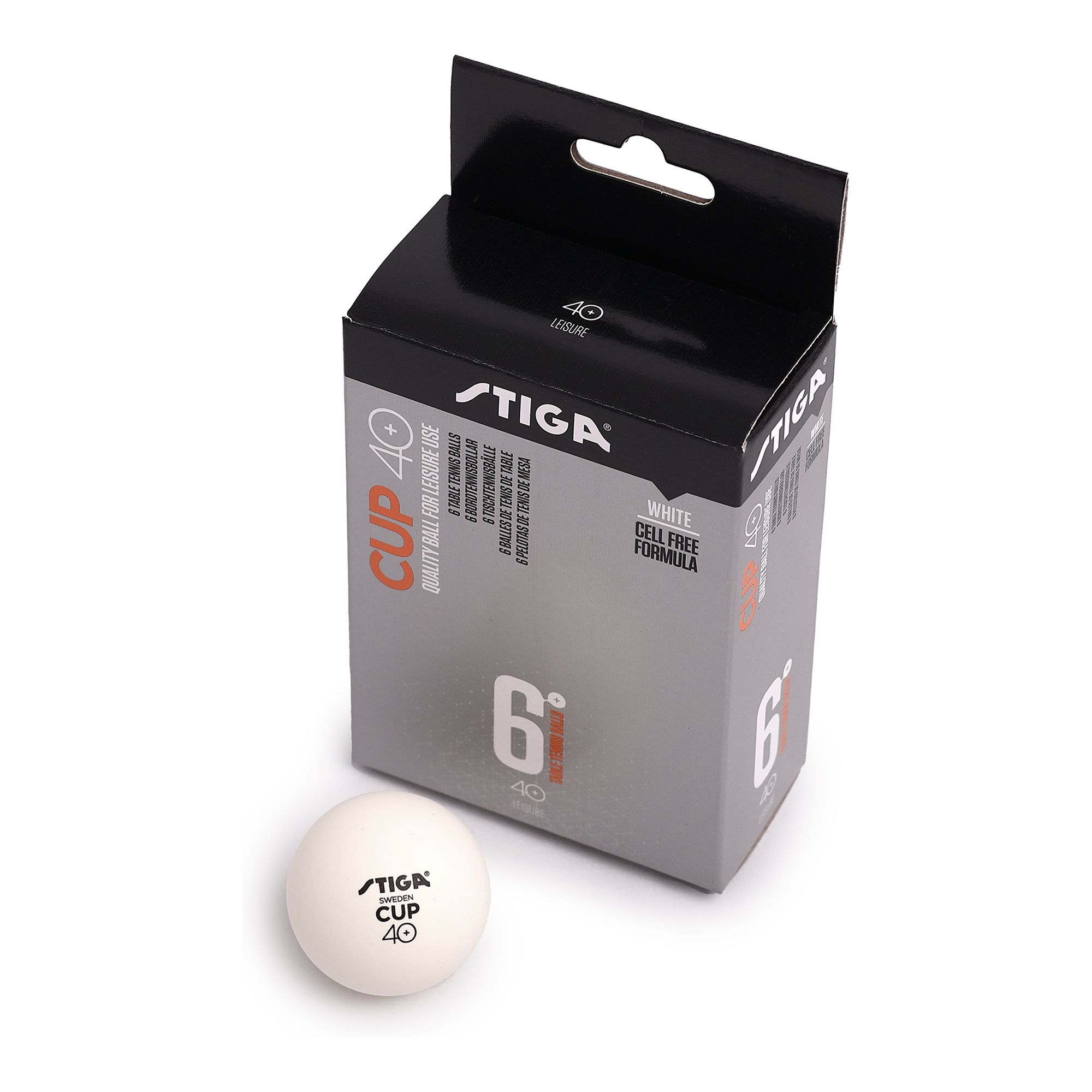 Stiga TT Balls Perform 3-X, 6-Pack Bordtennisbollar