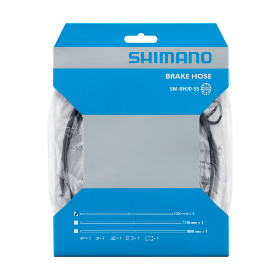 SHIMANO Skivbromsslang SM-BH90-SS Rak 1700 mm Svart